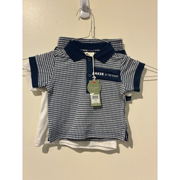 NWT Baker by Ted Baker Blue Shirt & Shorts Outfit - 0-3M - Picture 1 of 3